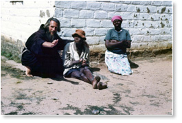 John Bradburne on his daily rounds