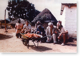 John with friends at Mutemwa